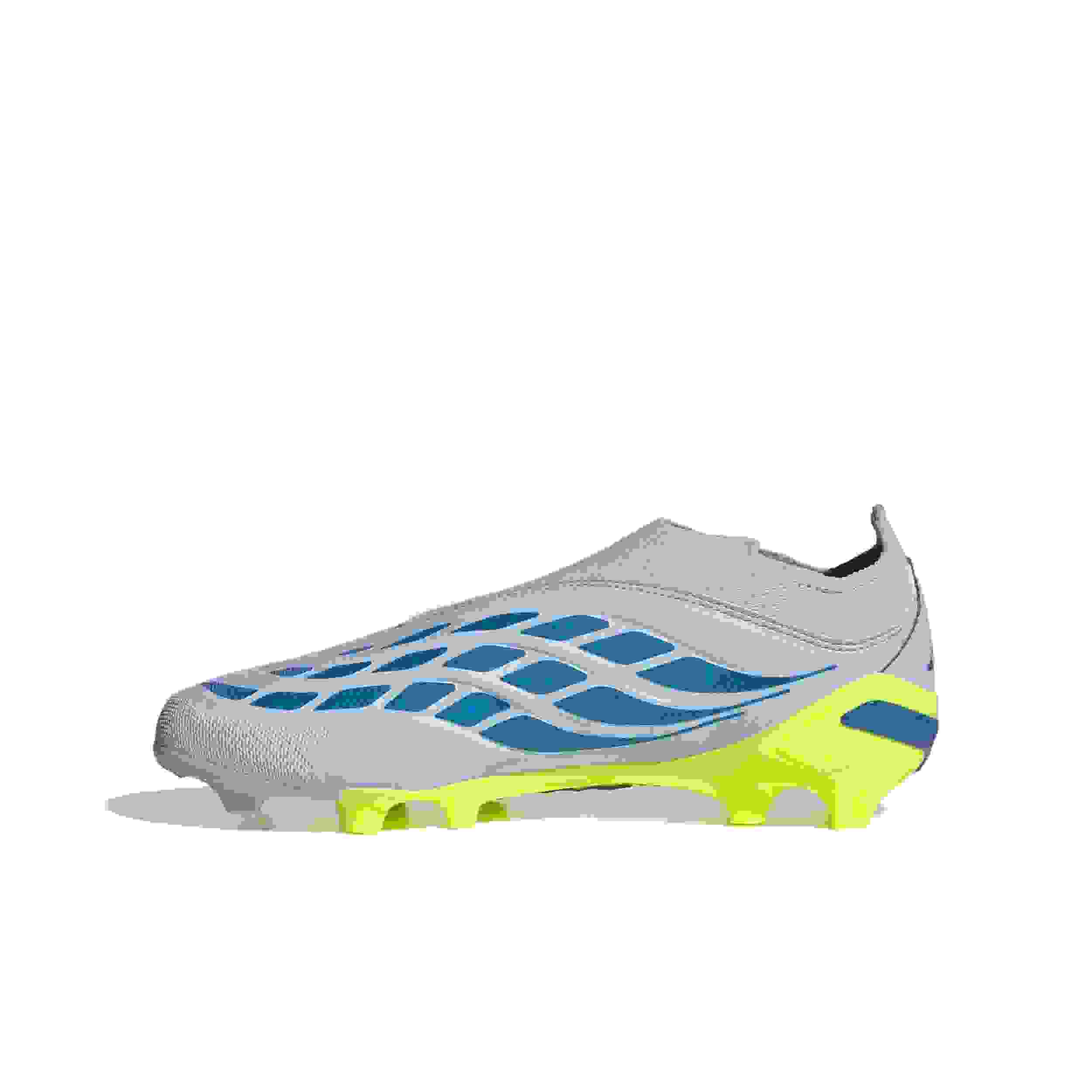 adidas Predator League Laceless FG Preschool Kids' "Crystal Sky/Ray Blue/Yellow 2" Soccer Cleat